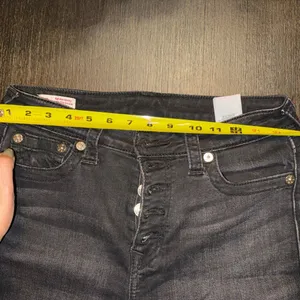 True Religion Women's Black Skinny Jeans with Signature Button Fly thumbnail 6