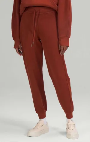 🍋 LULULEMON Drawstring Joggers - Burgundy size 0 thumbnail 1