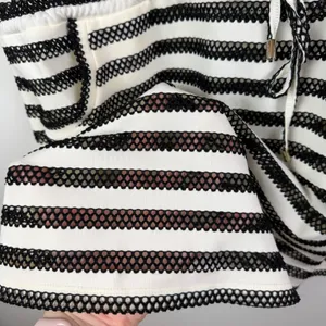 Calvin Klein Striped Mesh‎ Dress Cover Up L/XL Lightweight Sheer Nautical Resort thumbnail 3