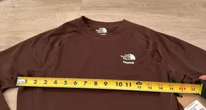 SKIMS THE NORTH FACE X DOTKNIT LONG SLEEVE TOP in cocoa thumbnail 3