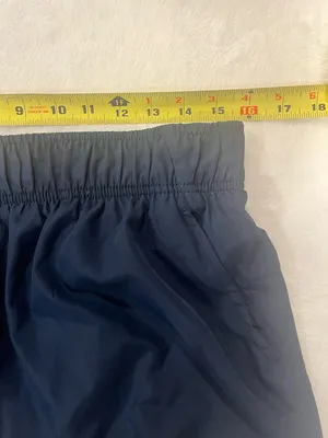 Athletic Works Large Navy Blue Running Shorts with Liner thumbnail 6