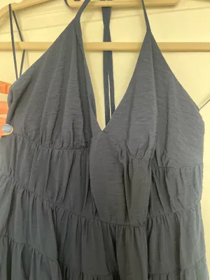Abercrombie and Fitch navy maxi dress thumbnail 3