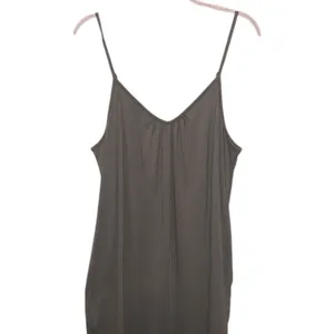 Olive Green Spaghetti Strap Jumpsuit XL V-neck V-back Pockets thumbnail 2