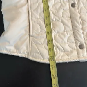 Woolrich Womens Ivory Quilted Puffer Jacket XS Cream Button Front 2306‎ Moccasin thumbnail 4