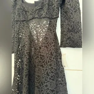NWOT free people Adored Maxi in Black dress thumbnail 9