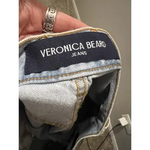 Veronica Beard Taylor Relaxed Wide Leg Pale Stone Jeans High Rise Raw Hem Sz 29 thumbnail 9
