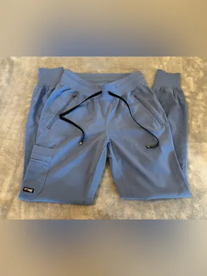 Women’s Grey’s Anatomy Brand Light Blue Drawstring Jogger Pants Size XXS thumbnail 2