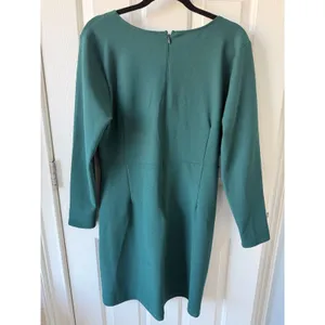 Abercrombie & Fitch Green Long Sleeve‎ Cutout Mini Dress Women's V-Neck Front XL thumbnail 4