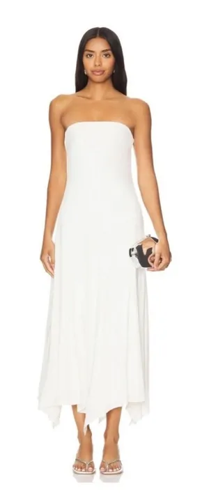 NWT Ser.o.ya Lucia Strapless Maxi Dress Porcelain Sz Large‎ $398 thumbnail 1