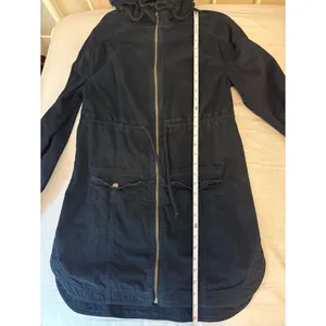Hollister Navy Hooded Utility Anorak Jacket Women’s Small thumbnail 6