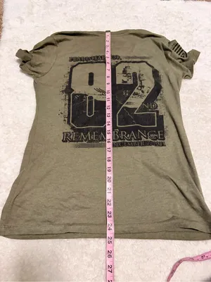 TIL Valhalla project Medium Pearl Harbor Remembrance Olive Green Graphic T-Shirt thumbnail 4