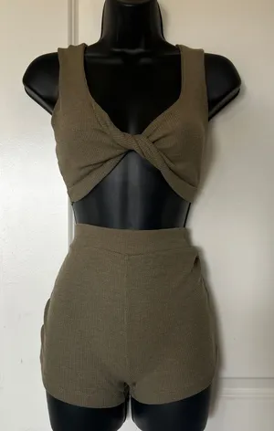 NEW Amable Women's Olive Green Set Small thumbnail 1