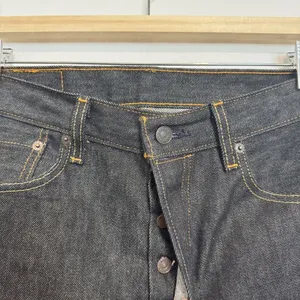 Levis 501 Cutoff Bermuda Shorts 31 Tom Boy 100% Cotton DIY Boho Casual Jorts Raw thumbnail 3