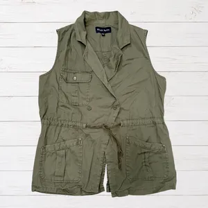 Utilitycore Cargo Vest Olive Green Safari Workwear Multi Pocket Black Rainn M thumbnail 2