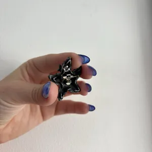 Vintage Torino Pewter Starfish Brooch Post‎ Earrings Set Nautical Beach 80s 90s thumbnail 5