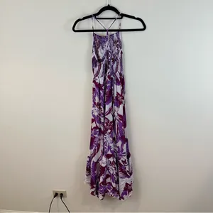 Free People Intimately Heat Wave Smocked Floral Maxi Dress Ruffle Size Small thumbnail 6