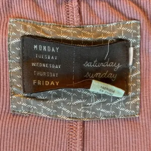Anthropologie Saturday Sunday Ribbed Faux Wrap Flutter Top Size Medium‎ thumbnail 7