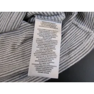 Polo Ralph Lauren Misses Striped Tee Medium Grey White Crew Neck Cotton thumbnail 5