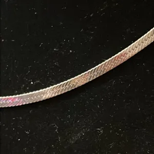 Claire’s silver tone smooth snake chain necklace 14” wearable length thumbnail 3