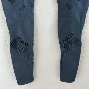ALO Yoga Radiance High Waist Seamless Legging Blue Small thumbnail 7