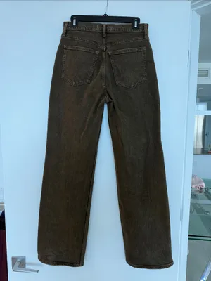 Abercrombie 90s Relaxed High Rise Brown Jean in Size 27 thumbnail 2