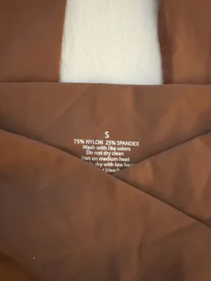 Brown crossover leggings thumbnail 3