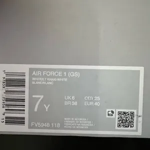 New NIKE Air Force 1 GS 'White Light Khaki' thumbnail 10