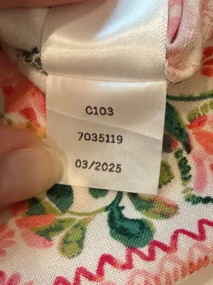 CeCe Pink Floral Strapless Peplum Top XS Cottagecore thumbnail 6