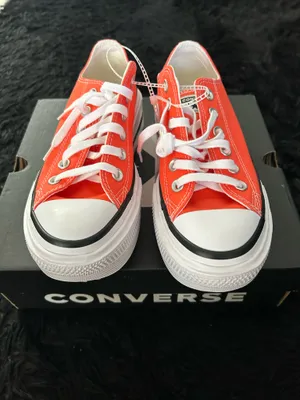 CONVERSE Ctas Lift Double Stack OX orange platform shoes sneakers women’s 7 new thumbnail 2