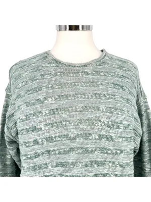 Madewell Blue Horizon Stripe Knit Light Sweater Wide Sleeve Size XS NWT thumbnail 3