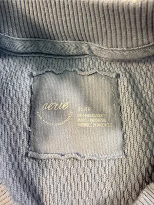 aerie Light Blue Crew Sweatshirt thumbnail 5