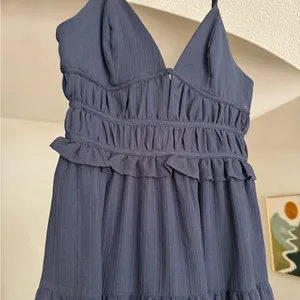 En Saison navy tiered ruffle dress, size M thumbnail 2
