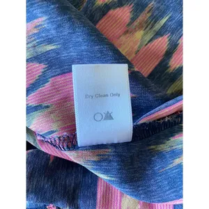 ASTR The Label Multicolor Long Sleeve Cropped Ikat Blouse Top Womens Medium thumbnail 7