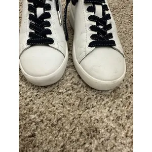Vintage Havana Grant Silver Glitter White Leather Sneakers 6 thumbnail 3