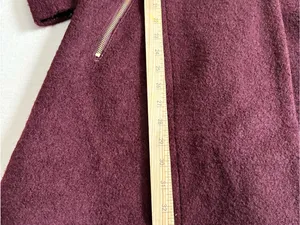 Guess Double-Breasted Pea Coat in Burgundy thumbnail 10