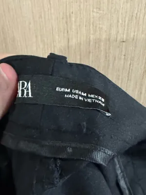 Women’s Zara Black Straight Leg Cargo Pants Size Medium thumbnail 3