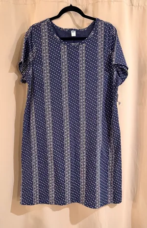NWT Blue Old Navy Casual Dress thumbnail 1