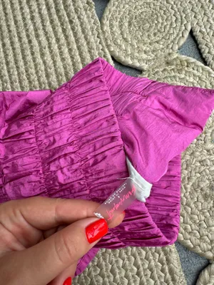 FP Movement The Way Home Hot Pink Smocked High Rise Shorts S thumbnail 4