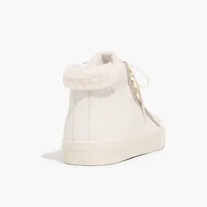 Madewell Cloudlift Sidewalk High-Top Sneakers in Leather: Sherpa Edition thumbnail 3
