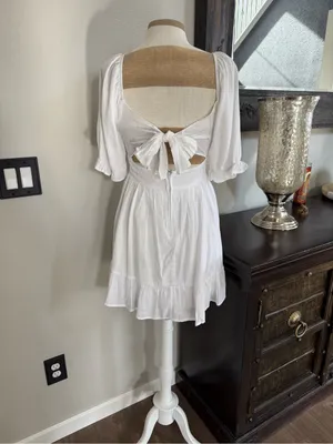 Altar’d State Ruffled High Waist Mini Dress S thumbnail 4