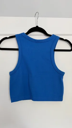 Cobalt Blue High Neck Racerback Tank thumbnail 4