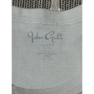 John Galt Brandy Melville Women Light Blue Ribbed Short Sleeve Baby Tee One Size thumbnail 3