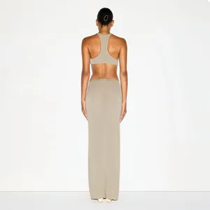 Skims Sheer Modal Long Skirt Dune Size XL thumbnail 9