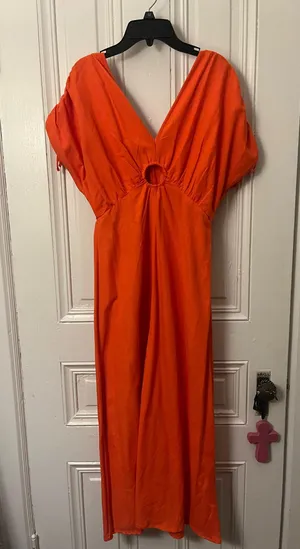Marshalls Maxi Dress Orange thumbnail 1