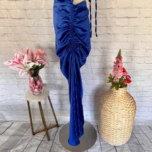 Boutique NEW Blue Satin Dress thumbnail 11