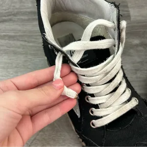 Golden Goose Mid Star Black High Top Skater Sneakers Streetwear Italian Size 37 thumbnail 12