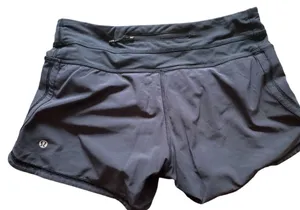 LULULEMON Groovy Run Short size 4 Black 4" inseam Track Gym Run Workout thumbnail 1