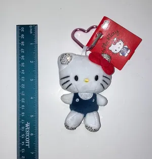 Hello Kitty White and Blue Bag Charm thumbnail 1