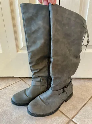 Merritt Riding Boots Gray Size 9.5 thumbnail 1