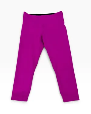 Lululemon Bright Pink High-Rise Cropped Leggings Women Size 6 thumbnail 1